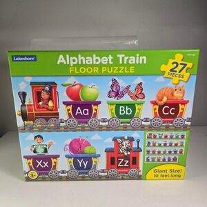Lakeshore Alphabet Train Floor Puzzle 27 Pieces Giant Learning ABCs Kids 3+